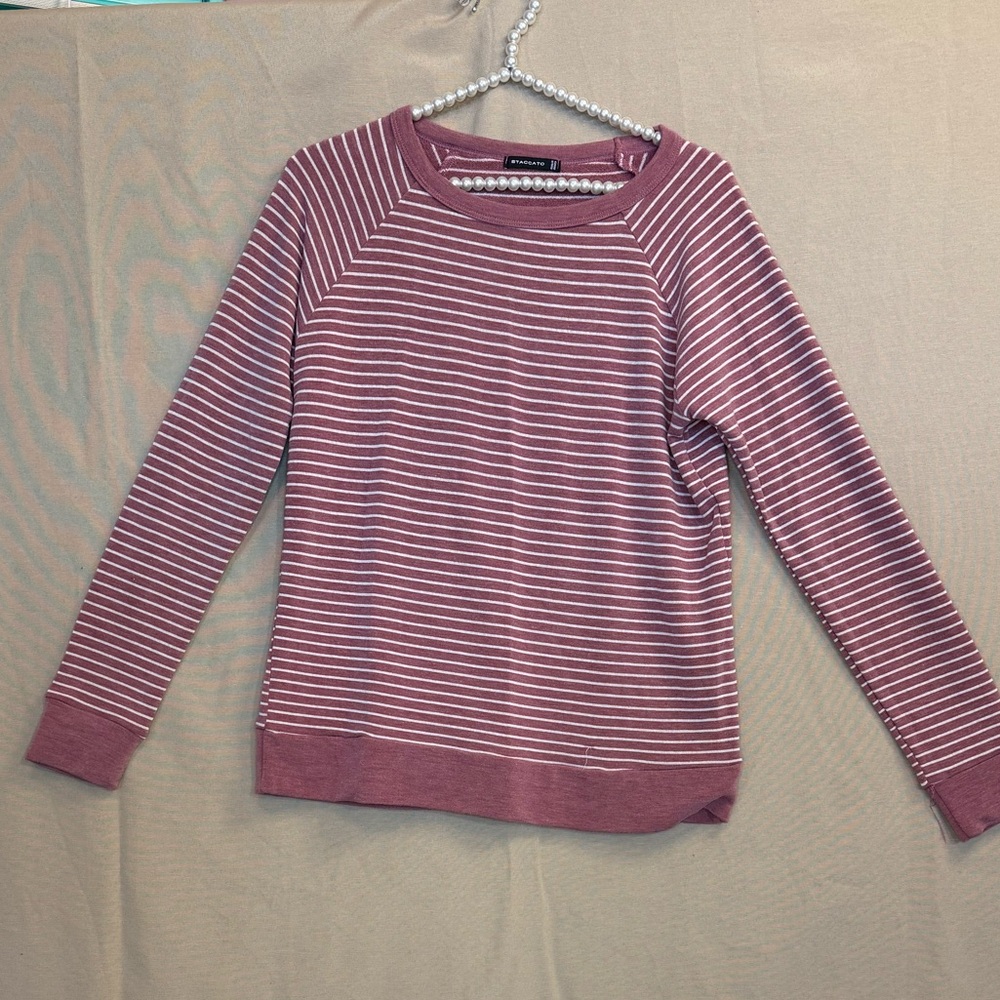 Staccato Blush Striped Women's Sweater